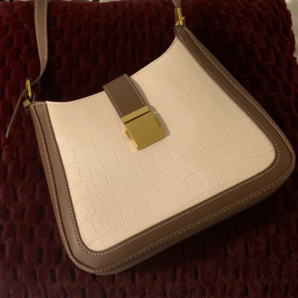 Brand New Faux Croc-Leather Bag
